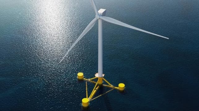 Floating offshore wind turbine